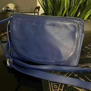 NWT NICE Blue Leather Derek Lam Crossbody Bag